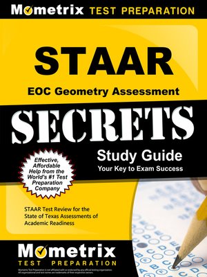 cover image of STAAR EOC Geometry Assessment Secrets Study Guide